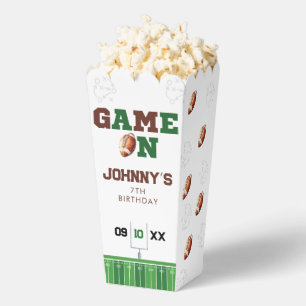 Game On American Football Geburtstag Popcorn Geschenkschachtel