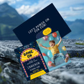 Game On Arcade Birthday Party Foto Einladung