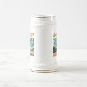 Game On Basketball Frog stein zwei Seiten Bierglas (Mittel)