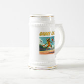 Game On Basketball Frog stein zwei Seiten Bierglas (VorderseiteRechts)