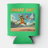 Game On Basketball Frosch kann kühler Dosenkühler (Vorderseite)