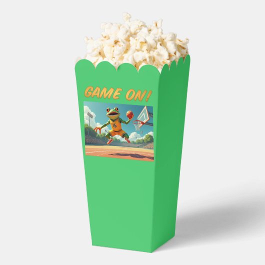 Game On Basketball Frosch Popcornboxen Geschenkschachtel (Geplatzt)