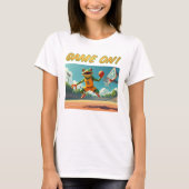 Game On Basketball Froschfrauen Weißer T - Shirt (Vorderseite)