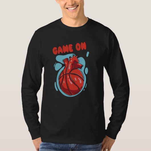Game On Basketball Slam Dunk T-Shirt (Vorderseite)