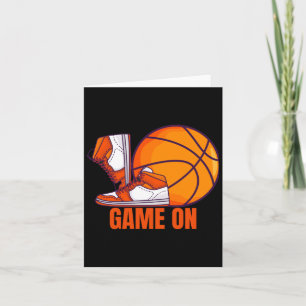Game On Basketball Spieler Sneakers Karte