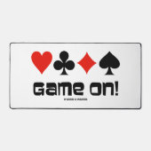 Game On! Bridge Attitude mit vier Karten Anzügen Schreibtischunterlage (Vorderseite)