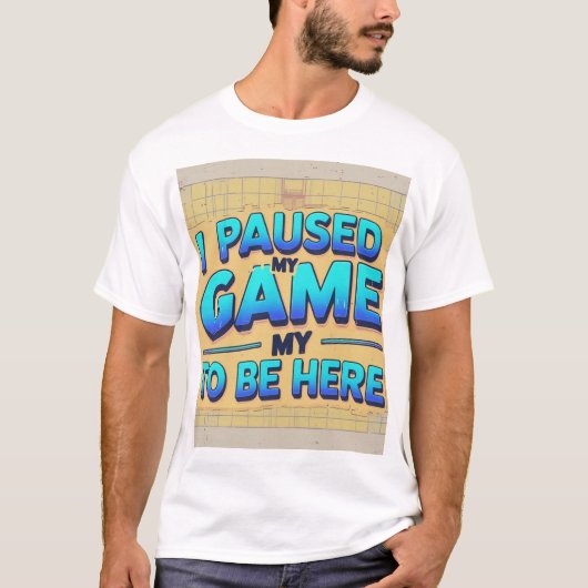 Game On: Cartoon 3D Gaming Remote T - Shirt Design (Vorderseite)