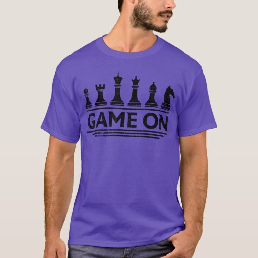 Game On Chess Pieces Funny Board Gamehemed Gift Me T-Shirt (Vorderseite)