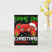 Game On Christmas Loading 67% Funny 6 7 Meme Xmas  Karte (Gelbe Blume)