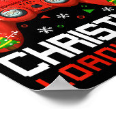 Game On Christmas Loading 67% Funny 6 7 Meme Xmas Poster (Ecke)