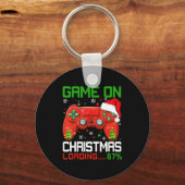 Game On Christmas Loading 67% Funny 6 7 Meme Xmas  Schlüsselanhänger (Vorderseite)