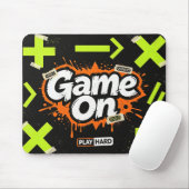 Game On Cool Graffiti Mathe-Symbole Gaming Büro M Mousepad (Mit Mouse)