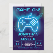 Game on Fun Birthday Boy  Einladung (Vorderseite)