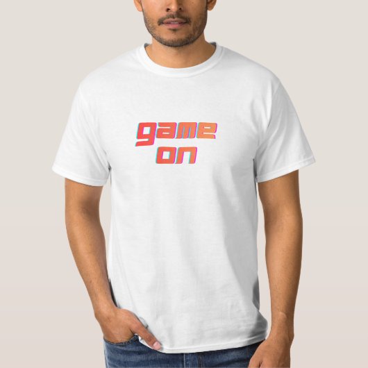 Game On Gamer Style t shirt (Vorderseite)