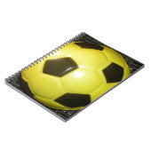 Game On! Gelb- und Schwarzfußball Notizblock (Linke Seite)