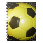 Game On! Gelb- und Schwarzfußball Notizblock (Vorderseite)