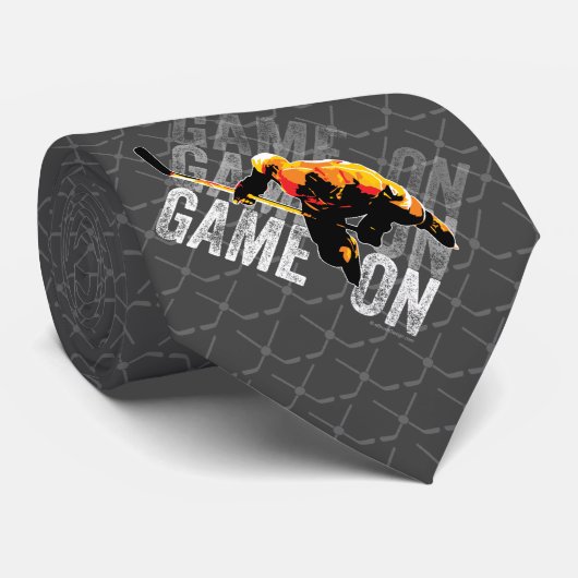 Game On (Hockey-Krawatte) Krawatte (Gerollt)