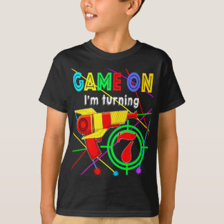 Game On I'm Turning 10 Jahre Boy Laser Tag Birthda T-Shirt
