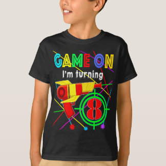 Game On I'm Turning 11 Jahre Laser Tag Girl Birthd T-Shirt