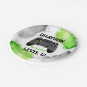 Game On Level Up Game Birthday Party Paper Teller (Schrägansicht)