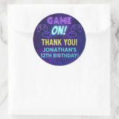 GAME ON! Neon Gaming Sticker – Jonathan’s 12th Bir (Tasche)