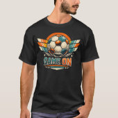 Game On Retro Fußball T-Shirt (Vorderseite)
