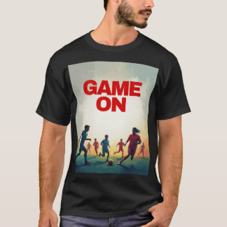 "Game On Retro Vintage Soccer Player T-shirts" T-Shirt