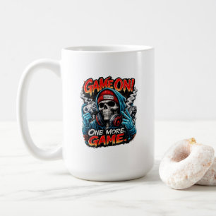 Game On Skull Gamer Kaffeetasse Streetwear Gamin