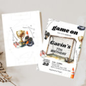 Game On Soccer Birthday Party Einladung