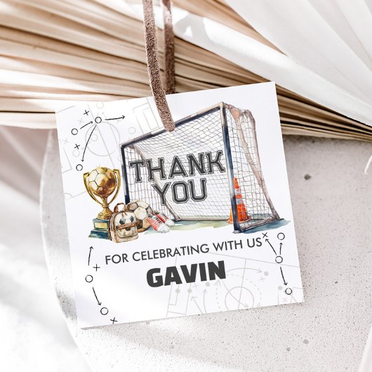 Game On Soccer Boy Birthday Geschenkanhänger