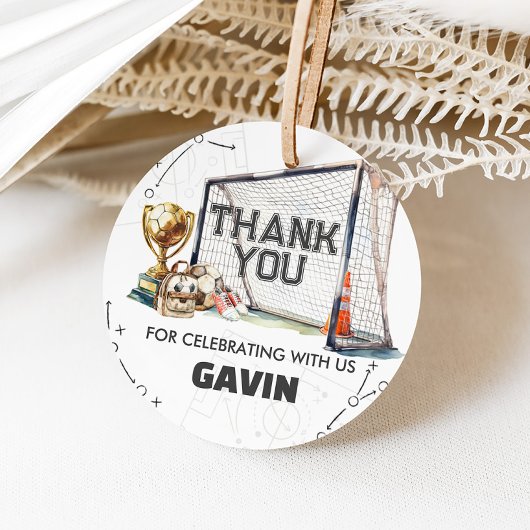 Game On Soccer Boy Birthday Geschenkanhänger