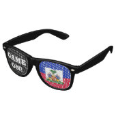 Game On! Sonnenbrillen & Haitifahne / Sportfan (Schrägansicht)