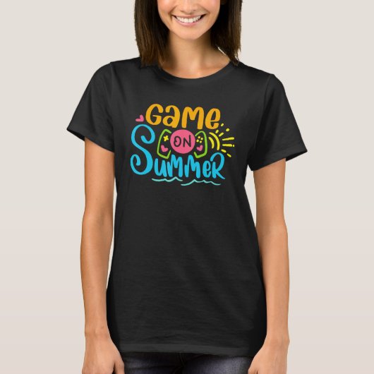 Game On Summer Loading Last Day Of School Summer G T-Shirt (Vorderseite)