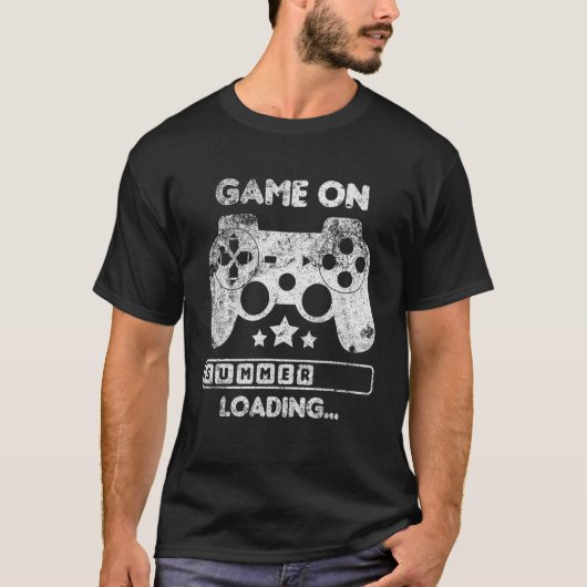 Game On Summer Loading Last Day Of School Video Ga T-Shirt (Vorderseite)