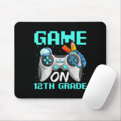 Game On Twelfth Grade Shirts, Funny Gamer Boy Back Mousepad (Mit Mouse)