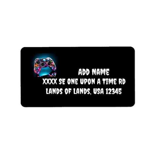 Game On Vibranding Remote Postcard Adressaufkleber (Vorne)