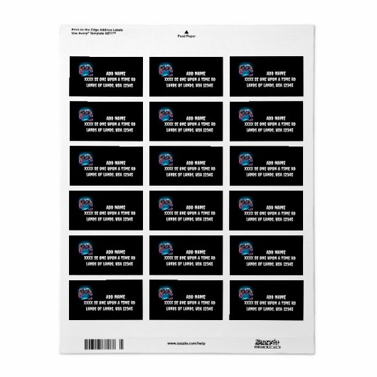 Game On Vibranding Remote Postcard Adressaufkleber (Vorne)