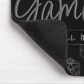 Game On Wird Fantasy Tabop Retro Gamer Dice Mousepad (Ecke)