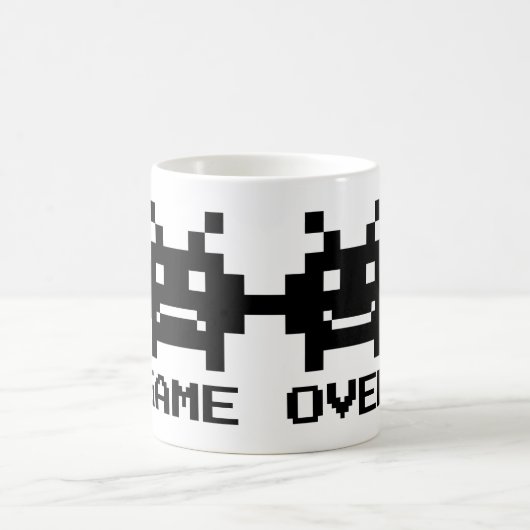 GAME OVER 8-Bit-Pixel-Kunst-Tasse für Hochzeitspaa Kaffeetasse (Mittel)
