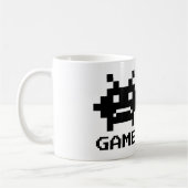 GAME OVER 8-Bit-Pixel-Kunst-Tasse für Hochzeitspaa Kaffeetasse (Links)