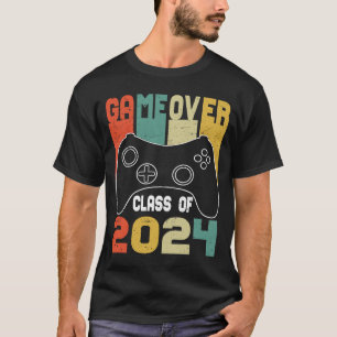 Game Over Abschlussklasse 2024 Videospiele Vintage T-Shirt