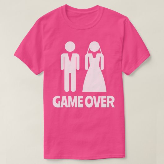 Game Over Bachelor Party 5 T-Shirt (Design vorne)