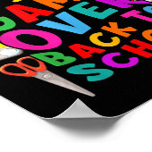 Game Over Back To School Gamer Controller 1st Day Poster (Ecke)