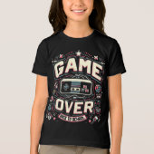 Game Over, Back to School: Retro Console Tri-Blend Shirt (Vorderseite)