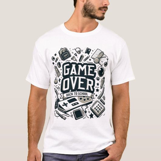 Game Over, Back to School T-Shirt (Vorderseite)