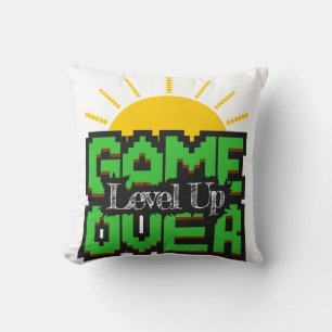 Game Over, beleb retro Spiele mit, Level Up Kissen