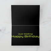 Game Over Birthday Card Karte (Innenseite)