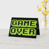 Game Over Birthday Card Karte (Gelbe Blume)