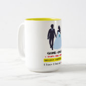 Game Over caneca Zweifarbige Tasse (Vorderseite Links)