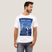 Game Over. Chess pieces on planetscape T-Shirt (Vorne ganz)